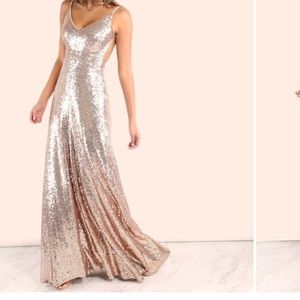 SHEIN GOLD SEQUIN DRESS